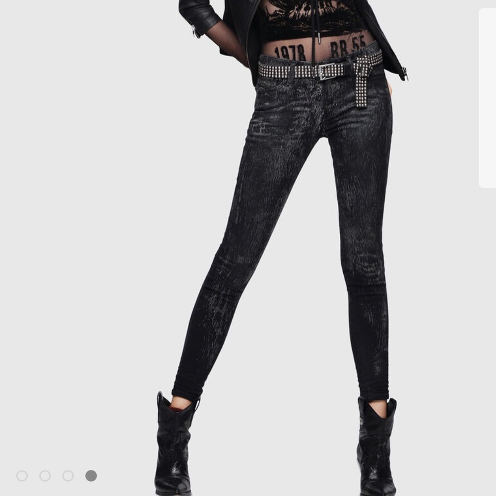 Diesel super skinny black jeans slandy 069DE